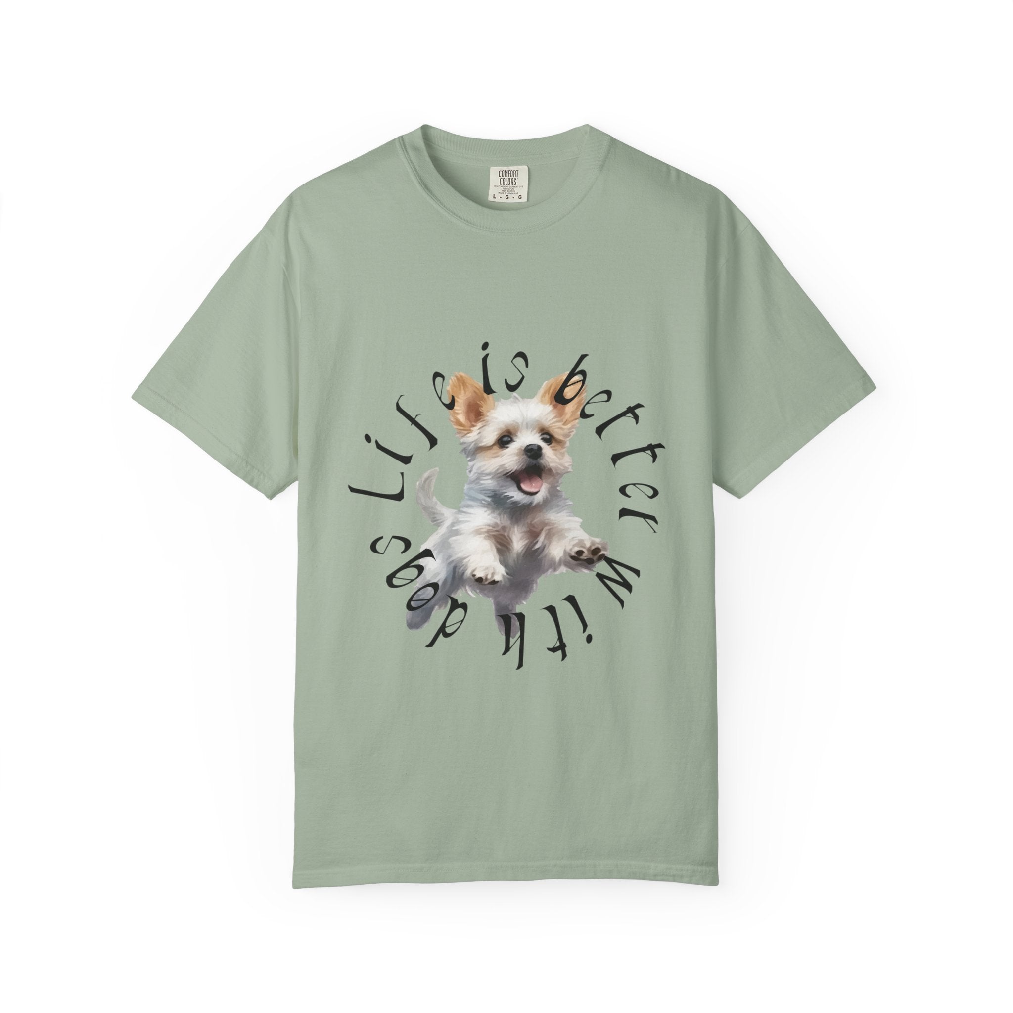 Dog Lovers T-Shirt — "Life Is Better With Dogs" Graphic Tee