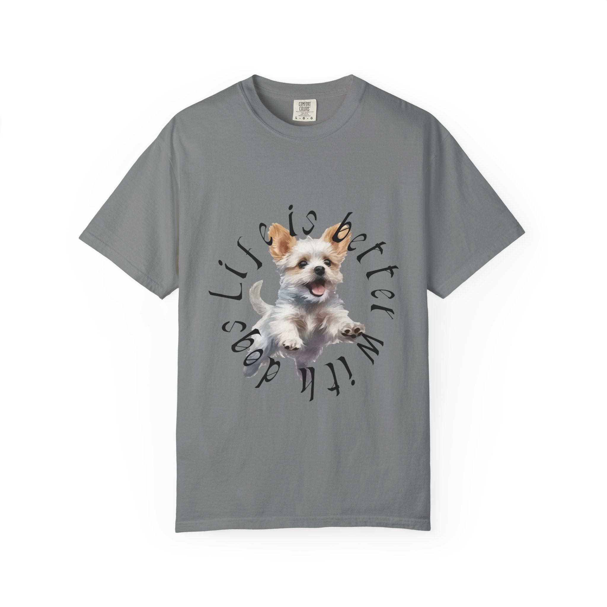 Dog Lovers T-Shirt — "Life Is Better With Dogs" Graphic Tee