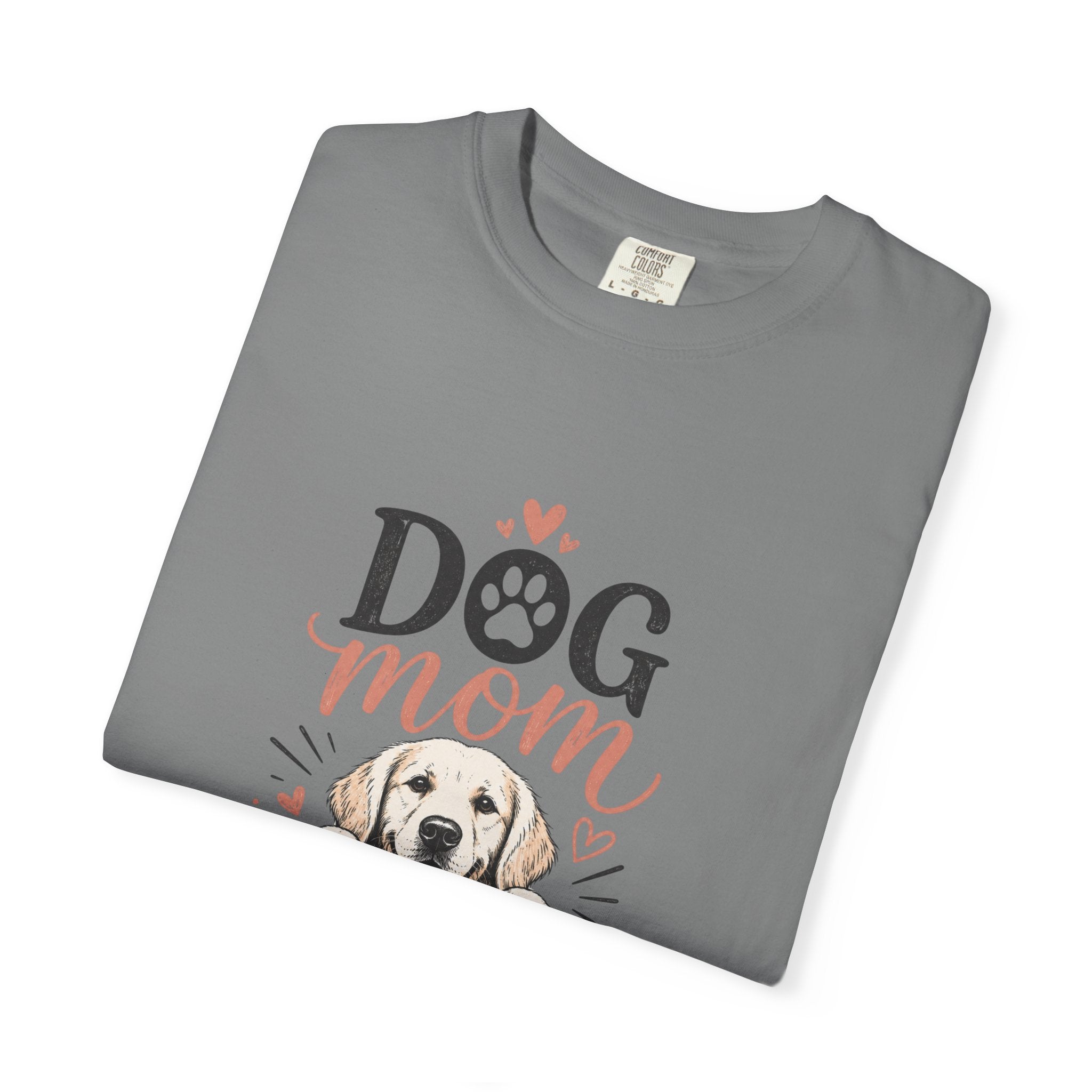 Dog Mom T‑Shirt — Cute Paw Print & Puppy Graphic Tee for Dog Lovers