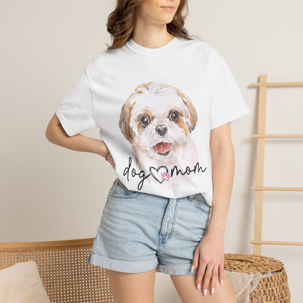 Dog Mom T-Shirt — Watercolor Puppy Graphic Tee