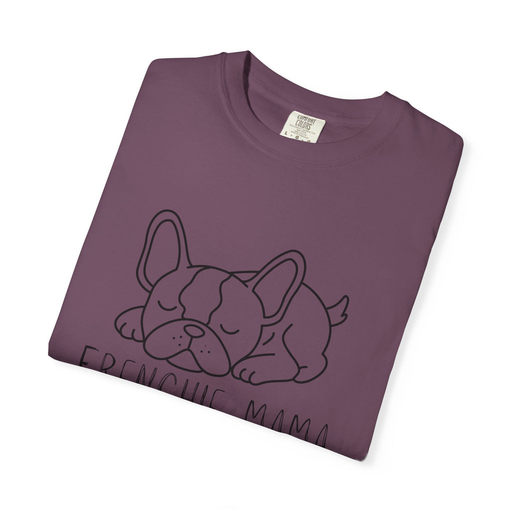 Frenchie Mama T-Shirt — Cute Sleeping French Bulldog Tee for Dog Moms