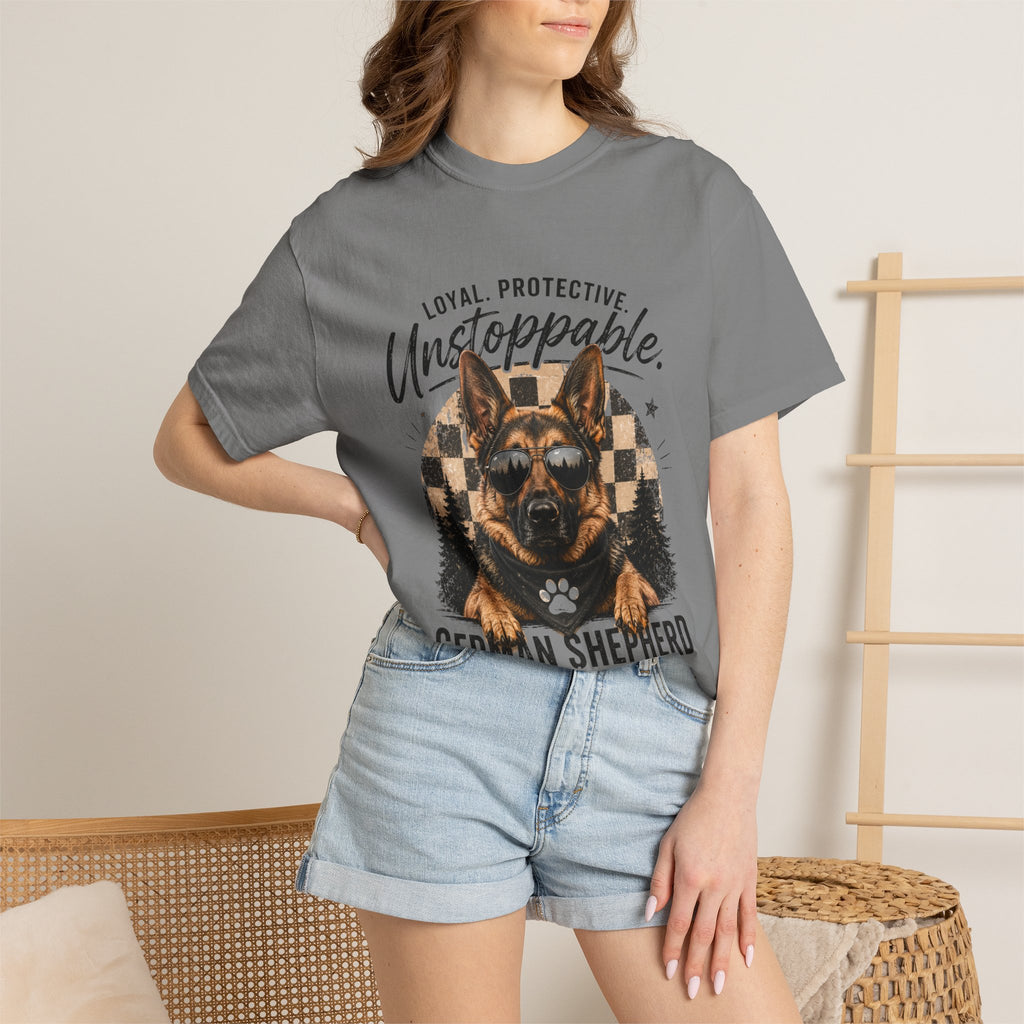 Unstoppable German Shepherd T-Shirt — Loyal, Protective Dog Lover Tee