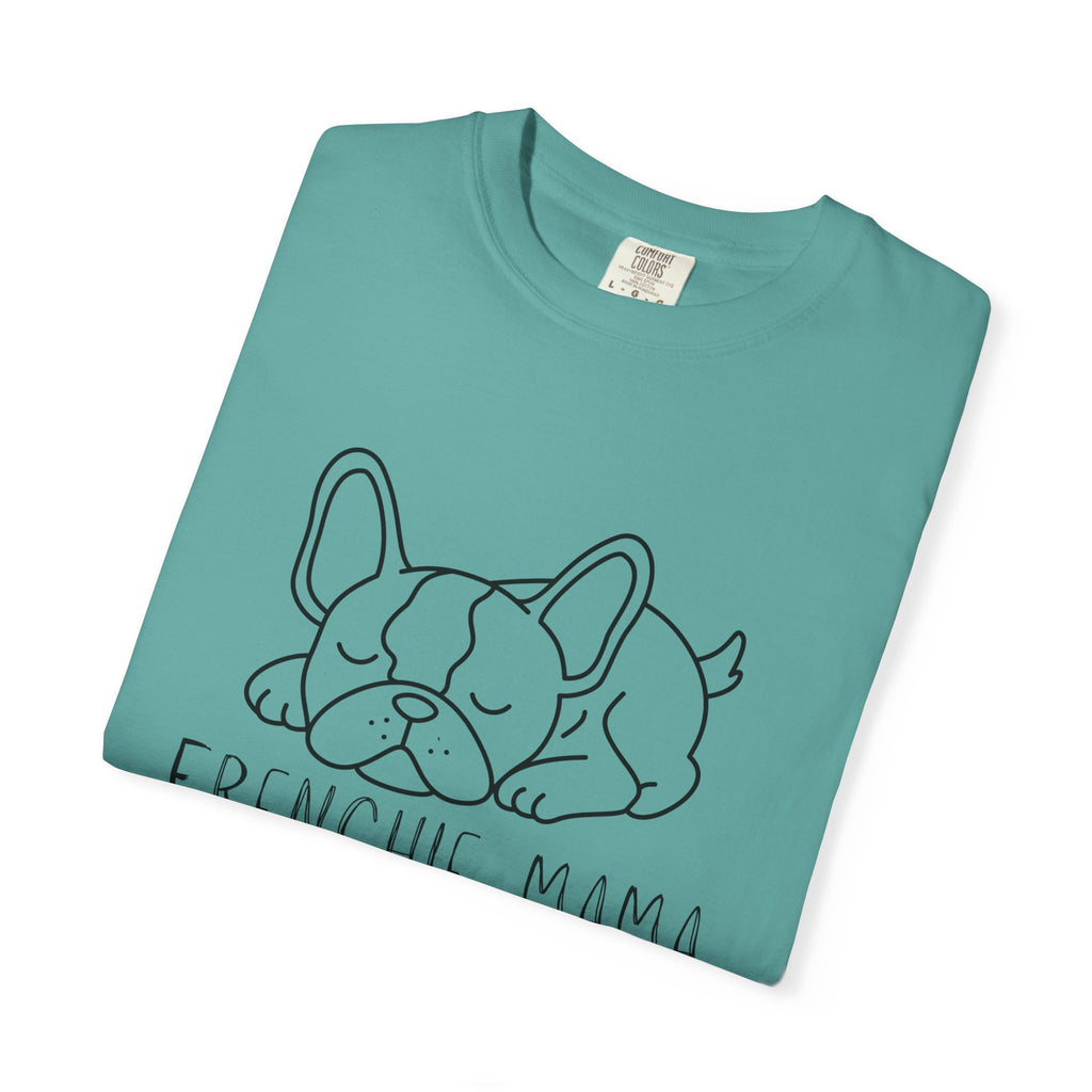 Frenchie Mama T-Shirt — Cute Sleeping French Bulldog Tee for Dog Moms