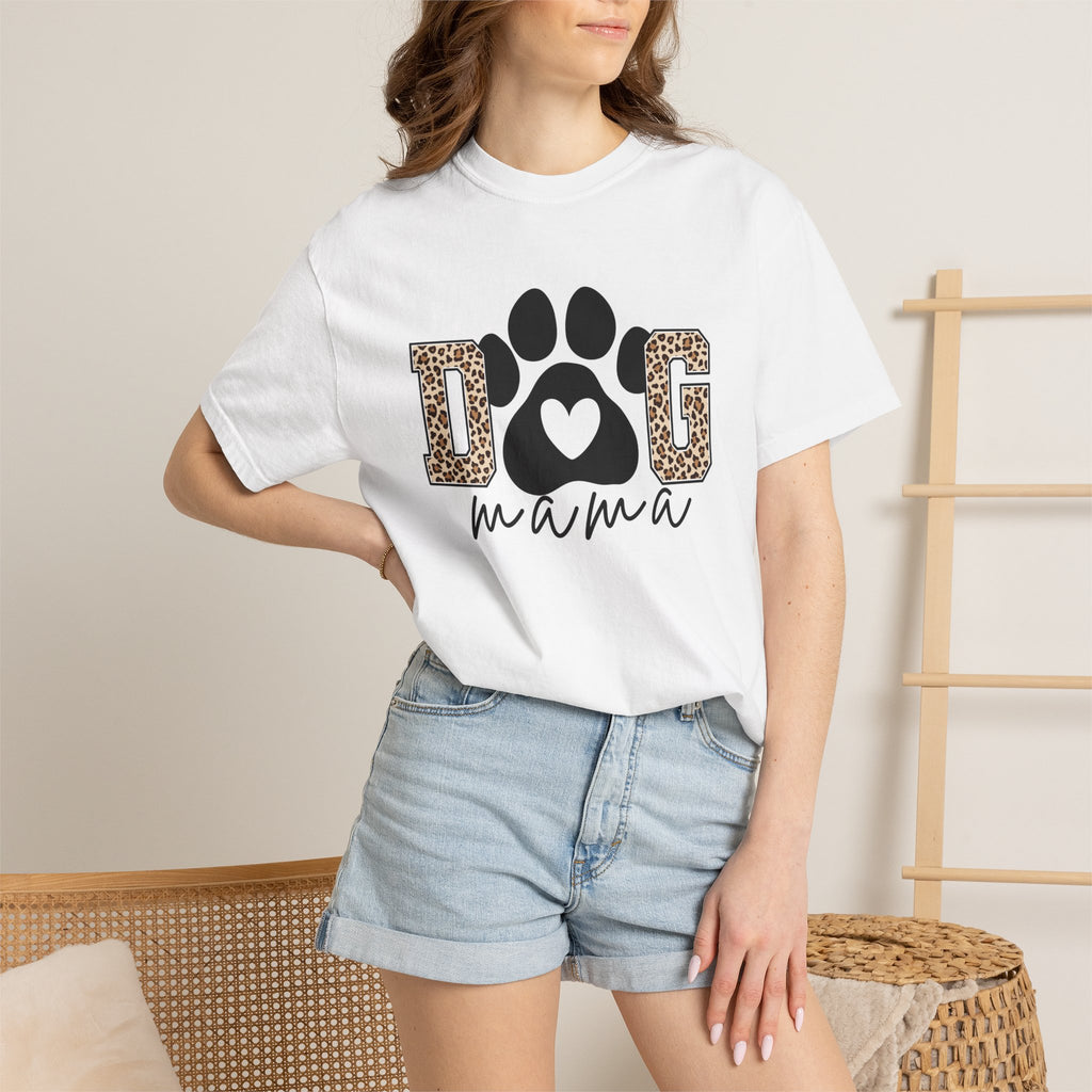 Dog Mama Leopard Paw T-Shirt