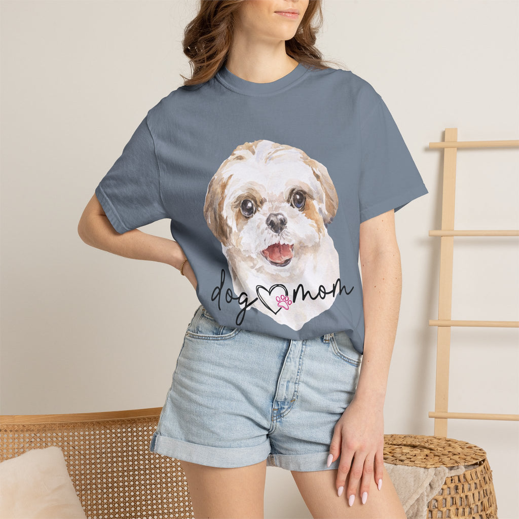 Dog Mom T-Shirt — Watercolor Puppy Graphic Tee