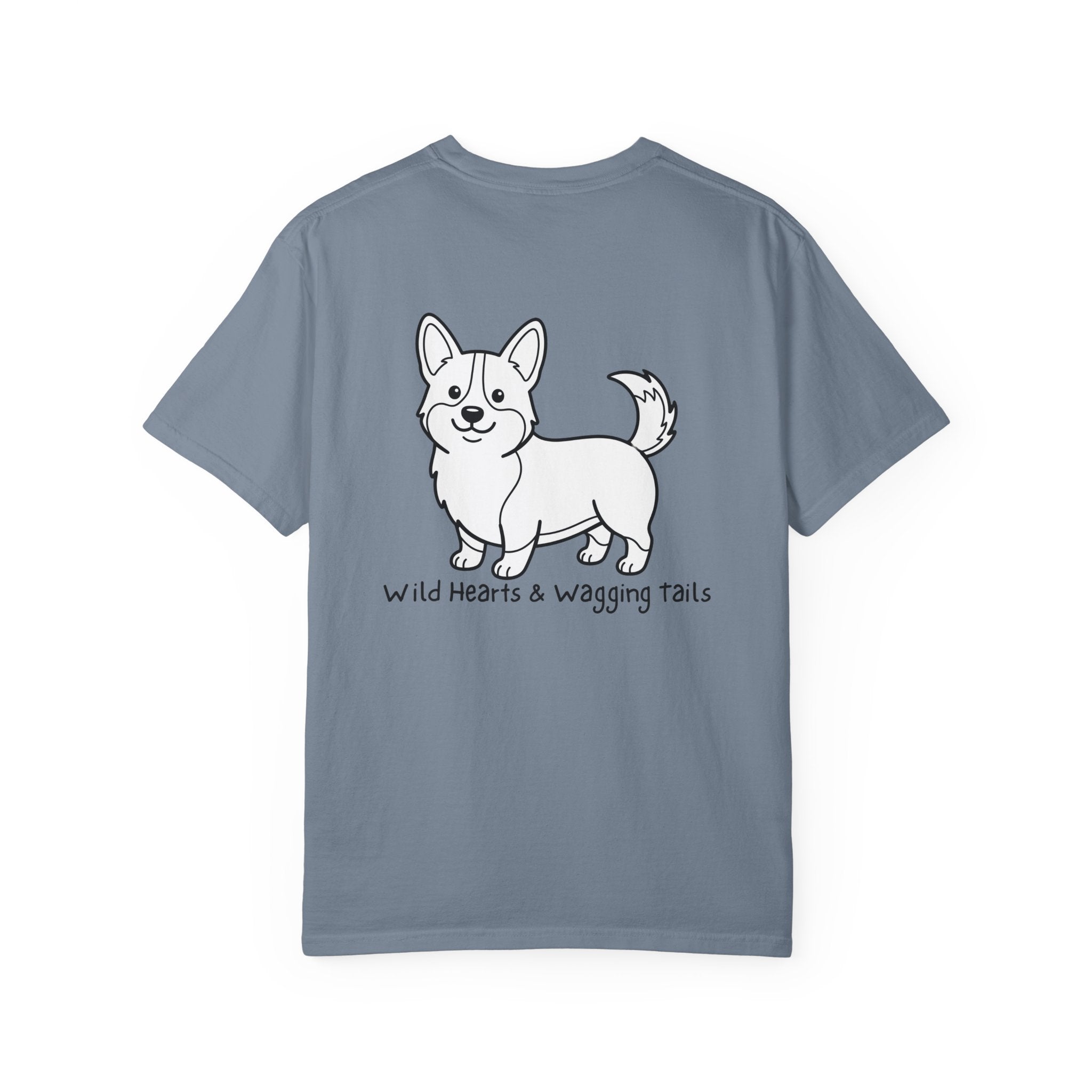 Corgi Graphic T-Shirt — "Wild Hearts & Wagging Tails"