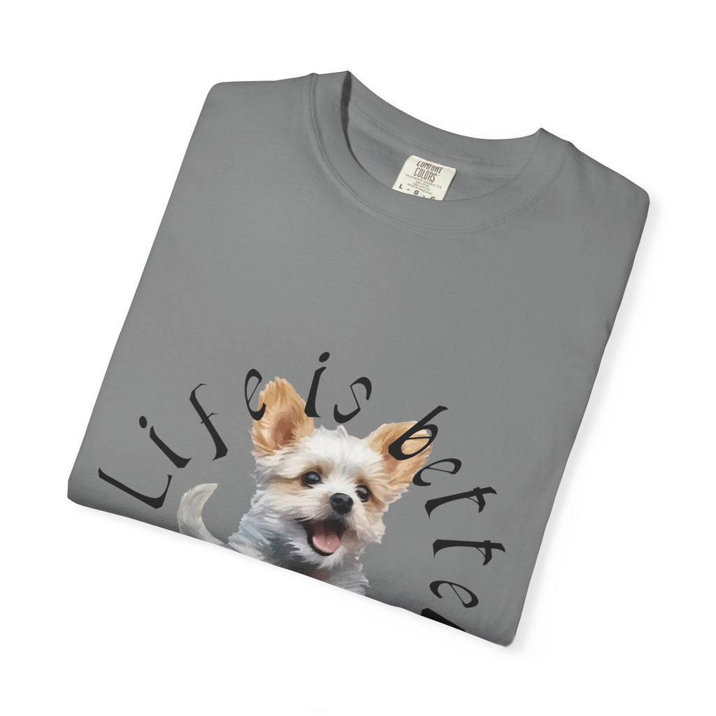 Dog Lovers T-Shirt — "Life Is Better With Dogs" Graphic Tee