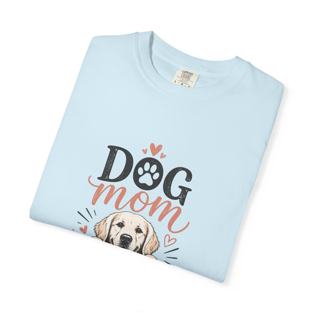 Dog Mom T‑Shirt — Cute Paw Print & Puppy Graphic Tee for Dog Lovers