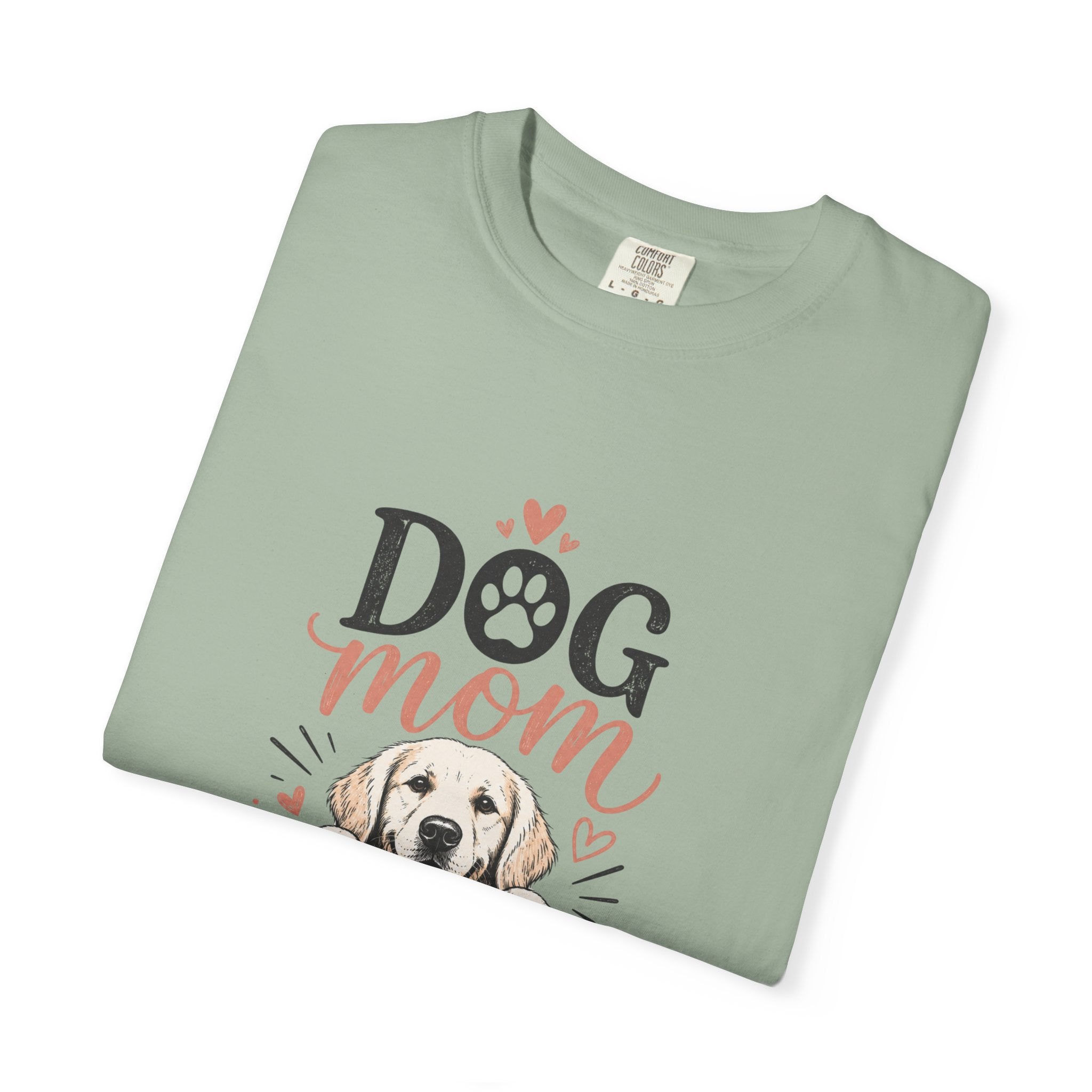 Dog Mom T‑Shirt — Cute Paw Print & Puppy Graphic Tee for Dog Lovers