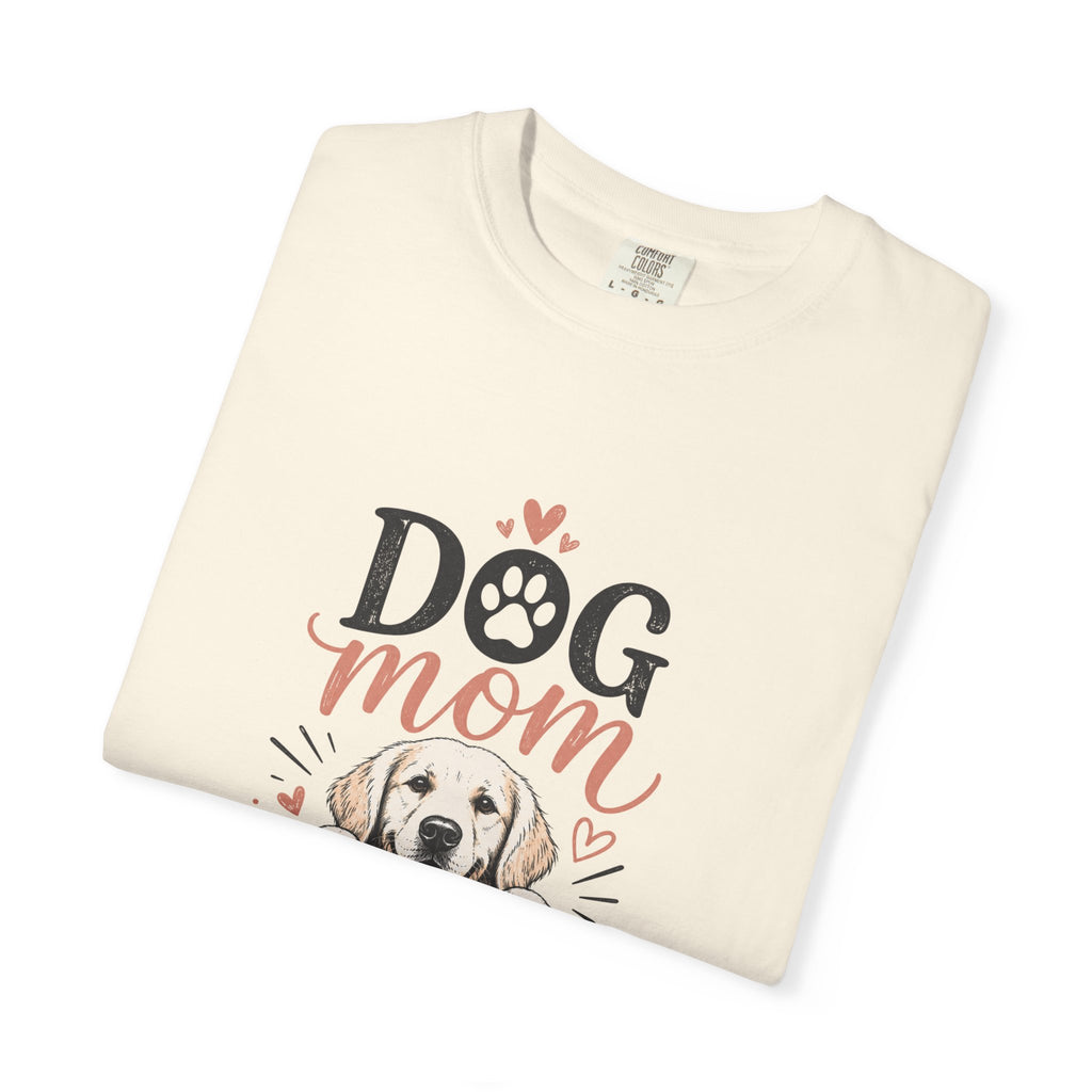 Dog Mom T‑Shirt — Cute Paw Print & Puppy Graphic Tee for Dog Lovers