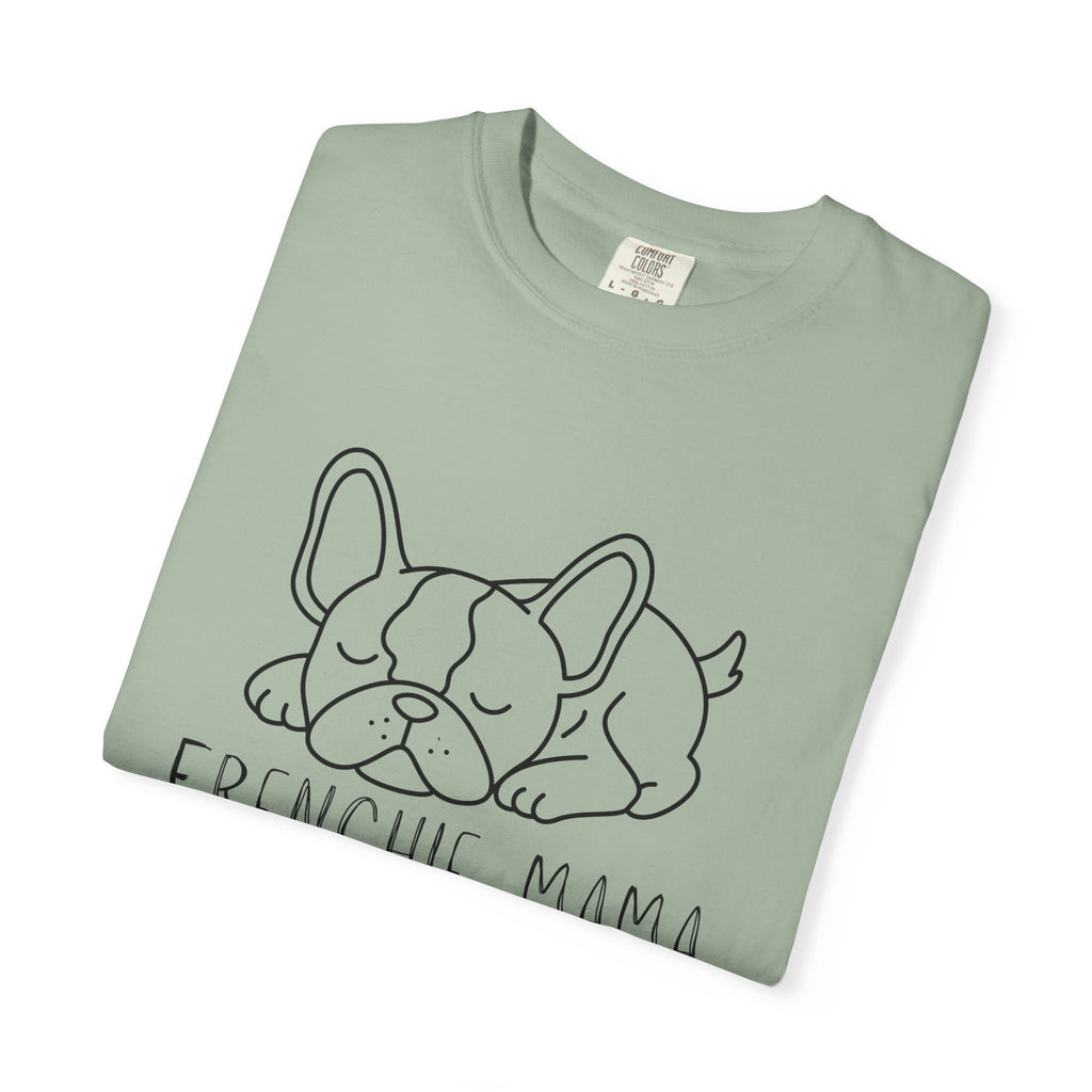 Frenchie Mama T-Shirt — Cute Sleeping French Bulldog Tee for Dog Moms