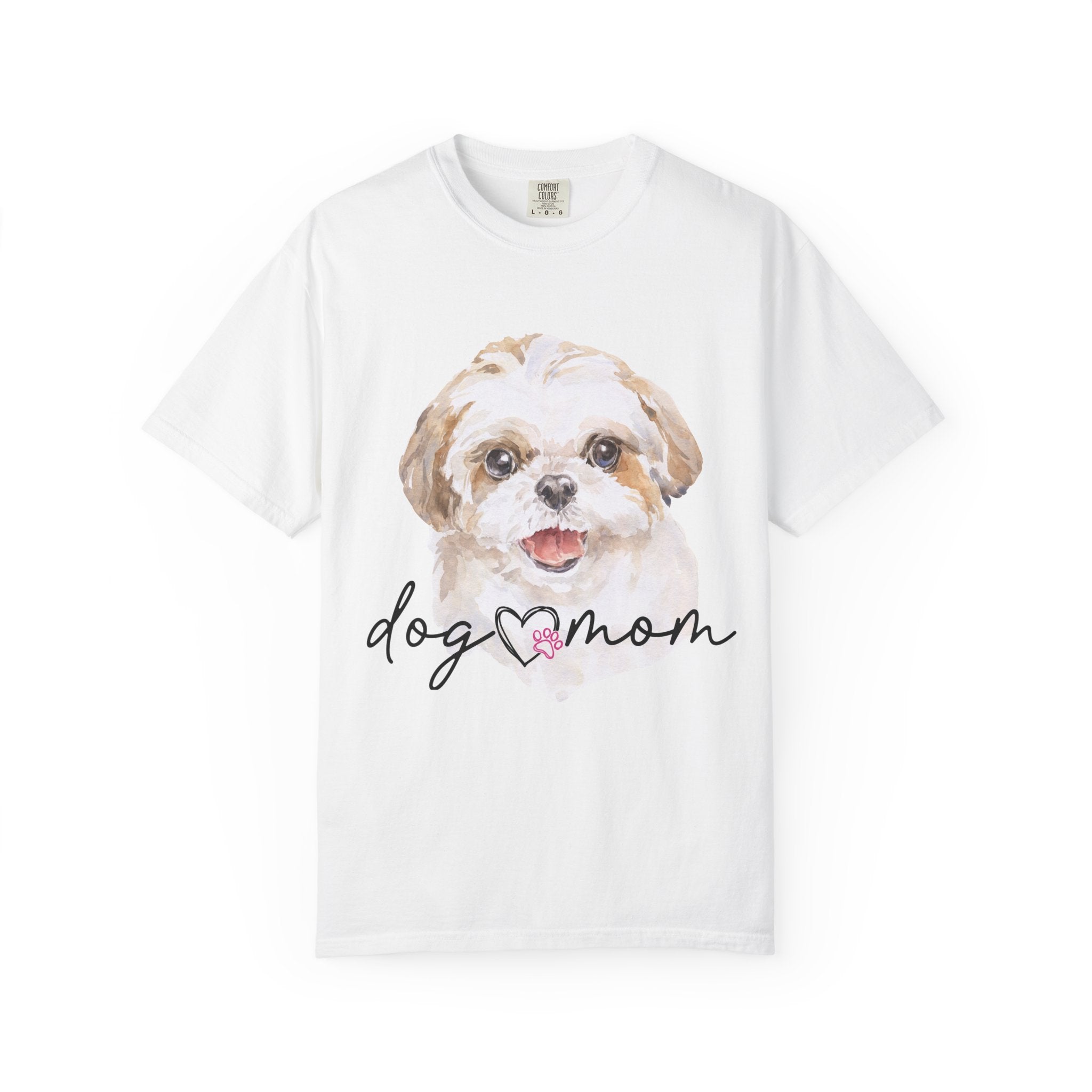 Dog Mom T-Shirt — Watercolor Puppy Graphic Tee