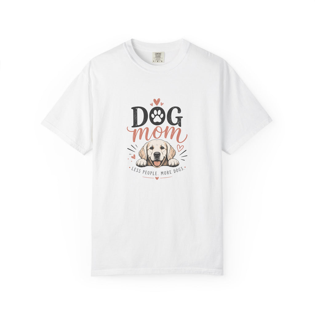 Dog Mom T‑Shirt — Cute Paw Print & Puppy Graphic Tee for Dog Lovers