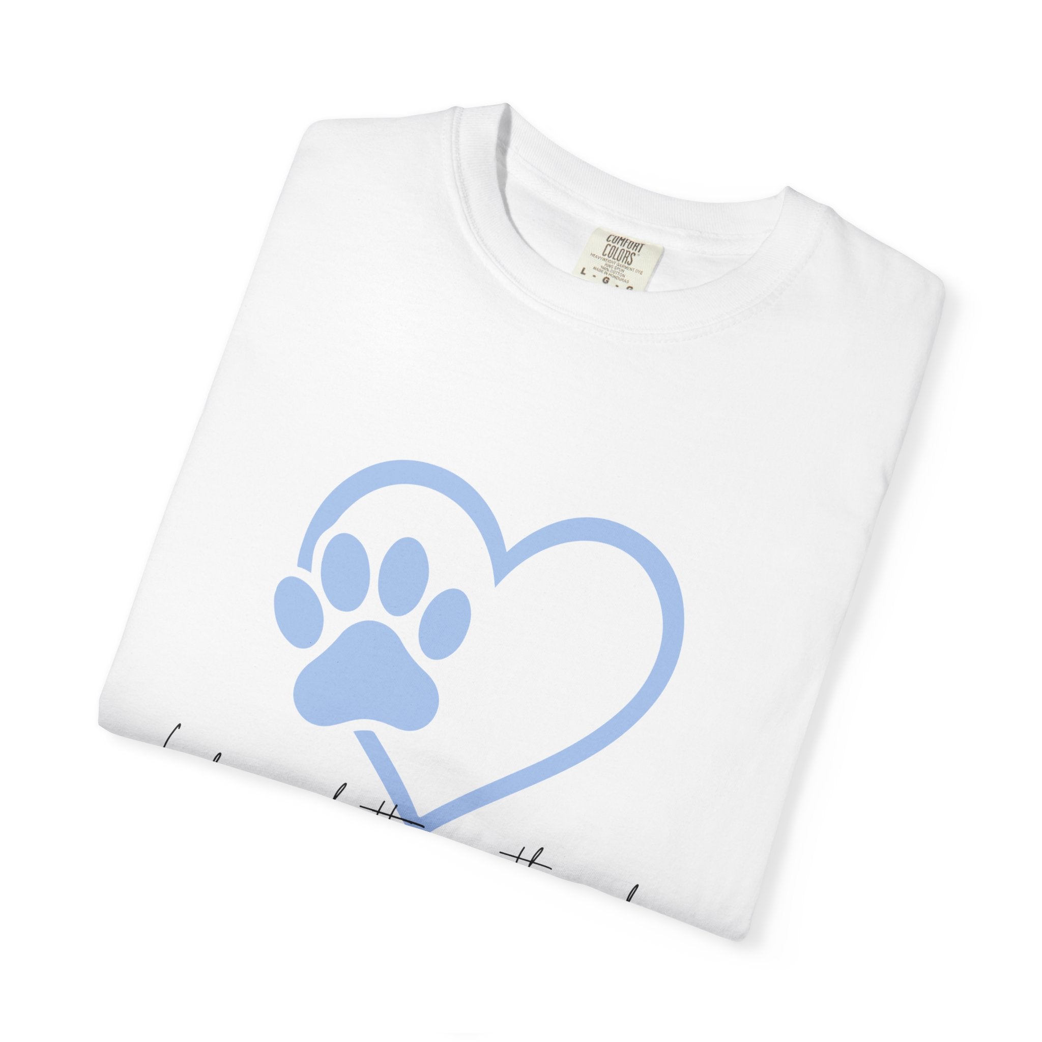 Heart Paw T-Shirt — "Life is Better with a Dog" Casual Tee