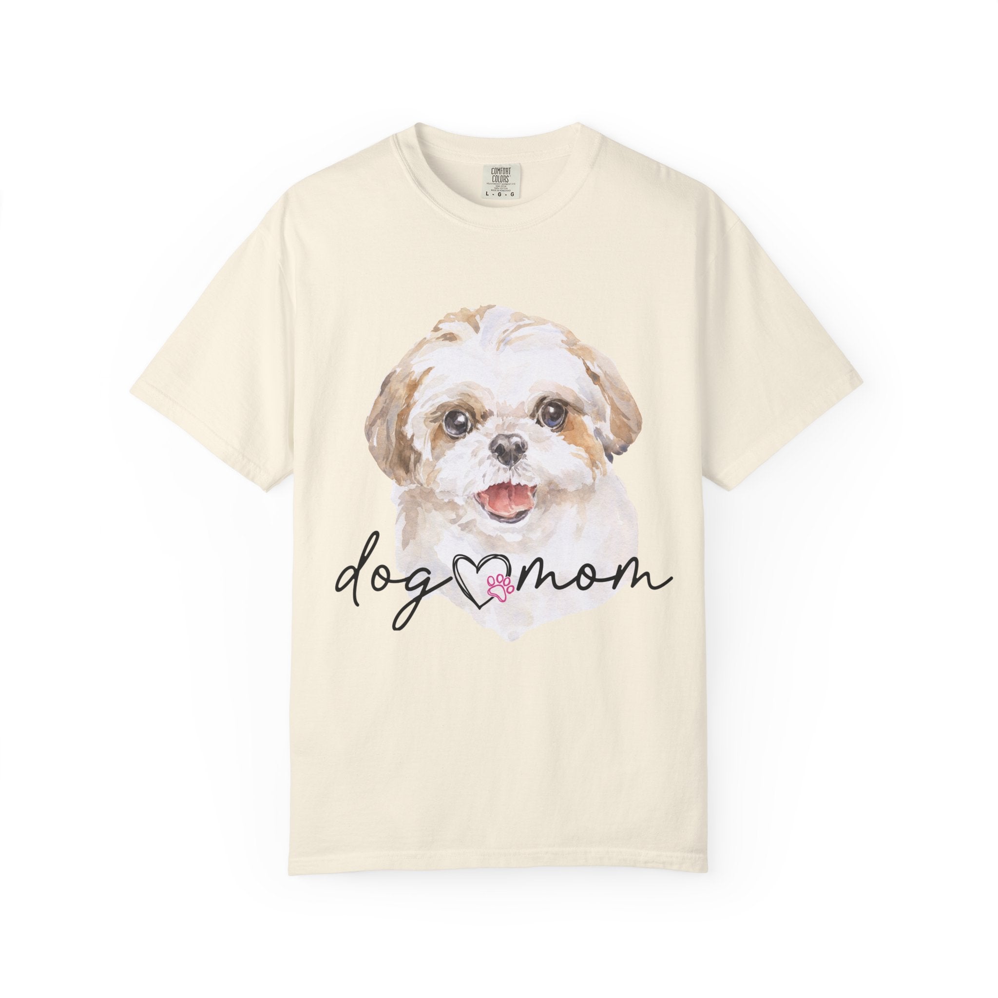 Dog Mom T-Shirt — Watercolor Puppy Graphic Tee