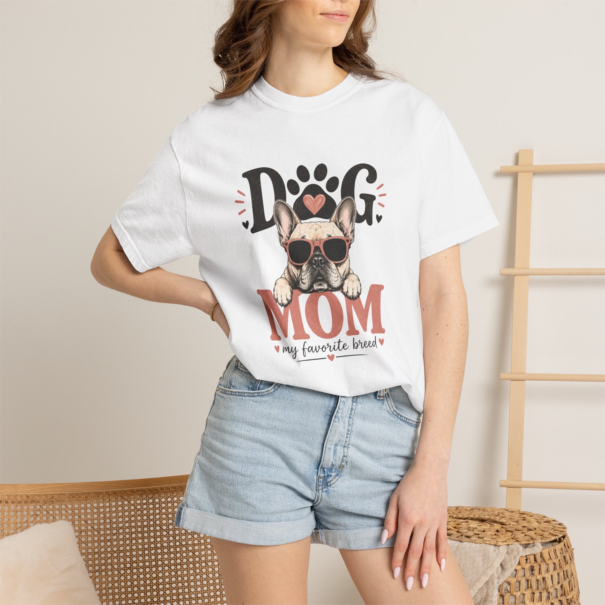 Dog Mom T-Shirt – My Favorite Breed French Bulldog Design