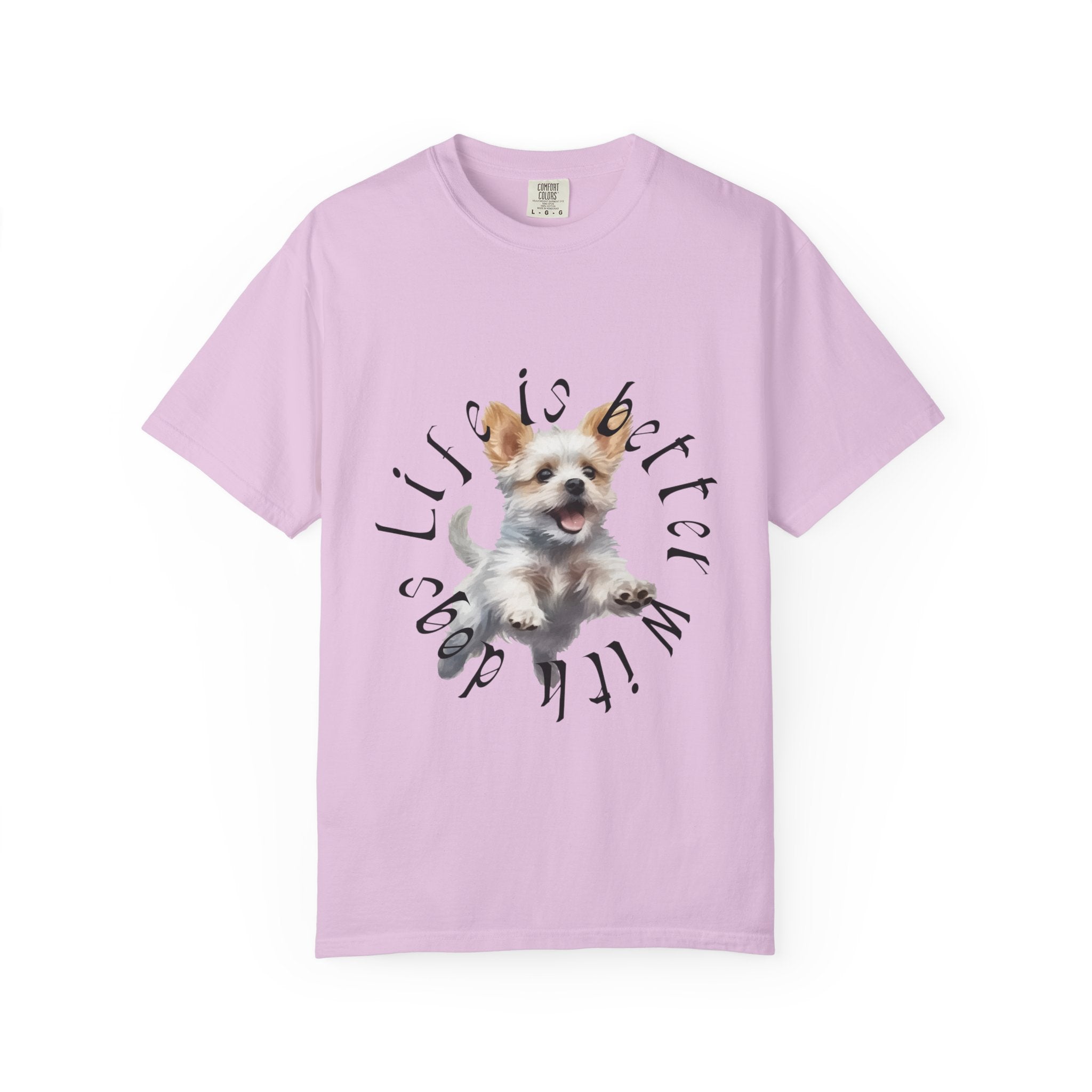 Dog Lovers T-Shirt — "Life Is Better With Dogs" Graphic Tee