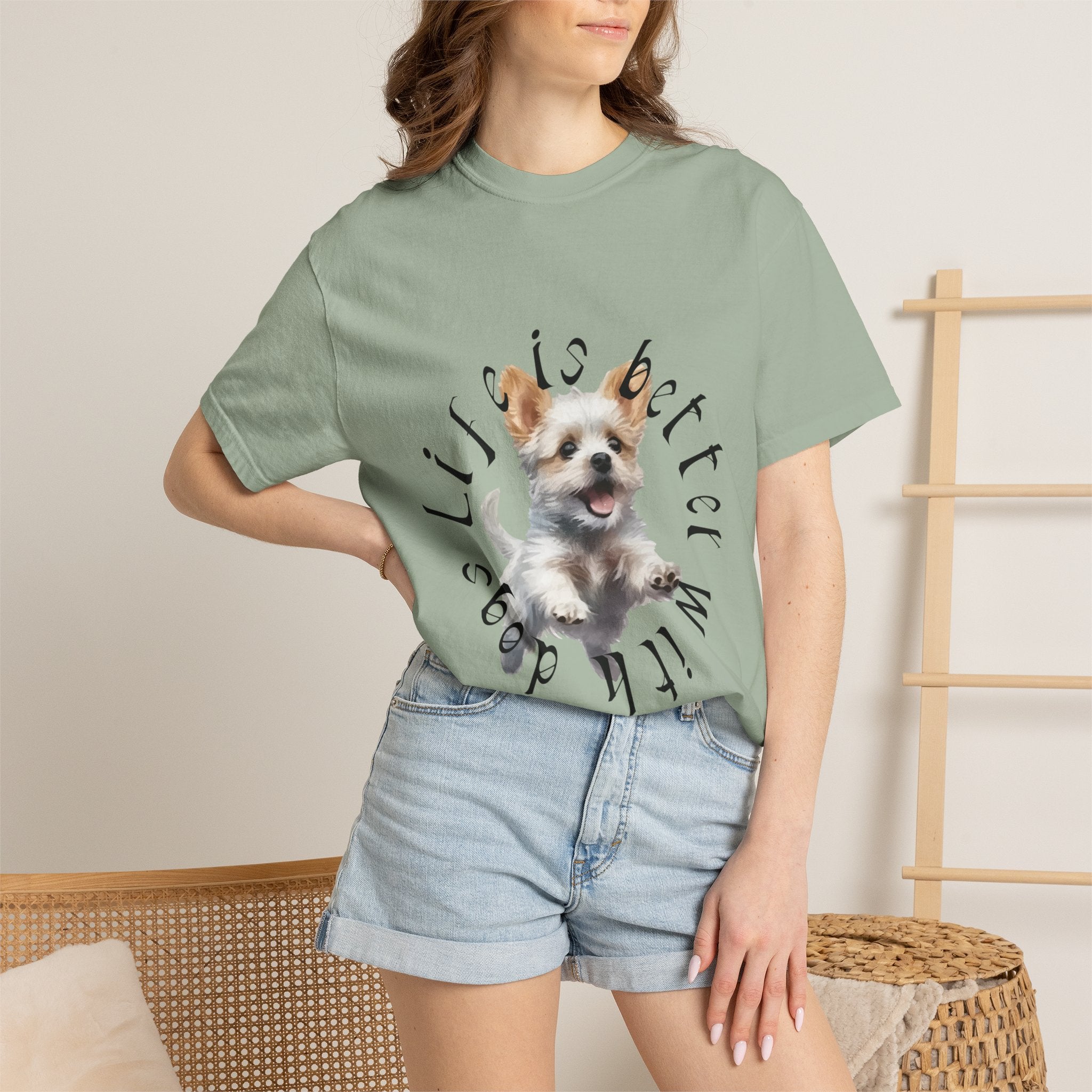 Dog Lovers T-Shirt — "Life Is Better With Dogs" Graphic Tee