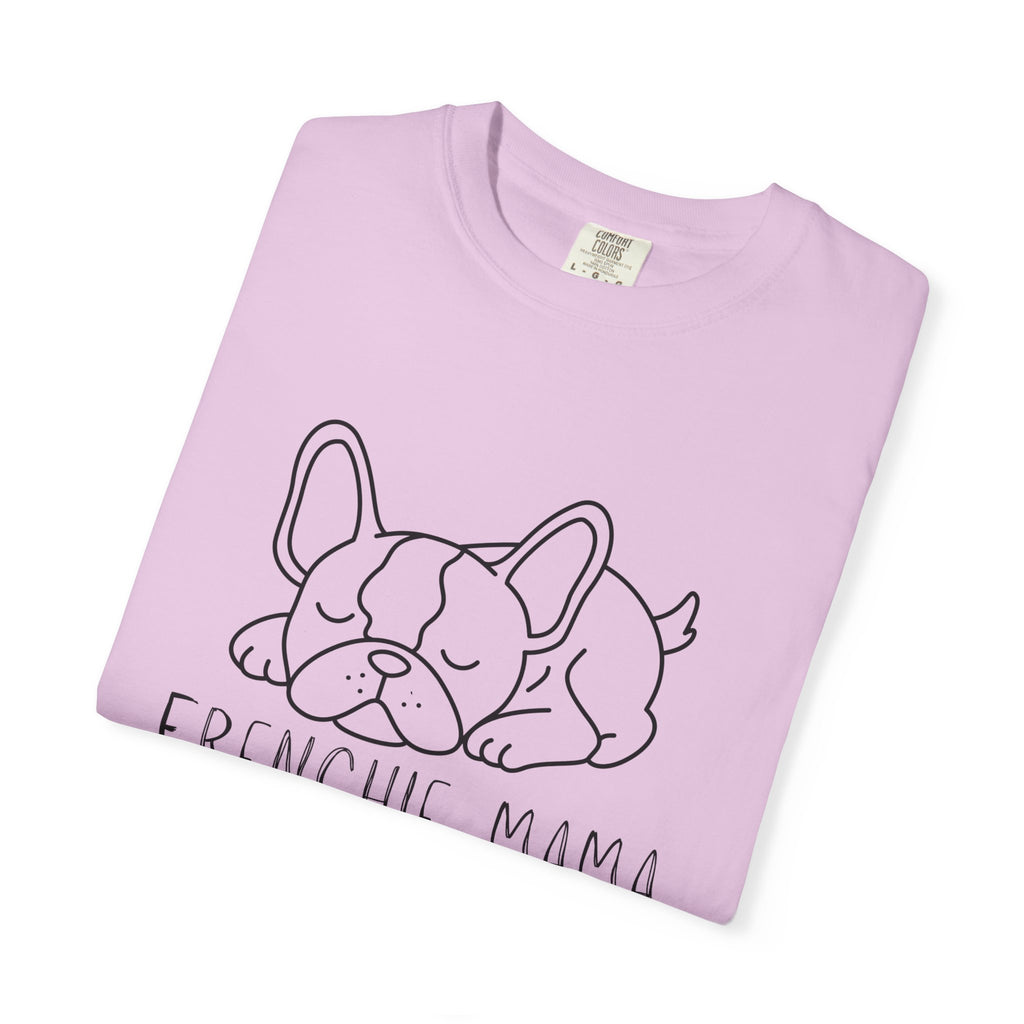 Frenchie Mama T-Shirt — Cute Sleeping French Bulldog Tee for Dog Moms
