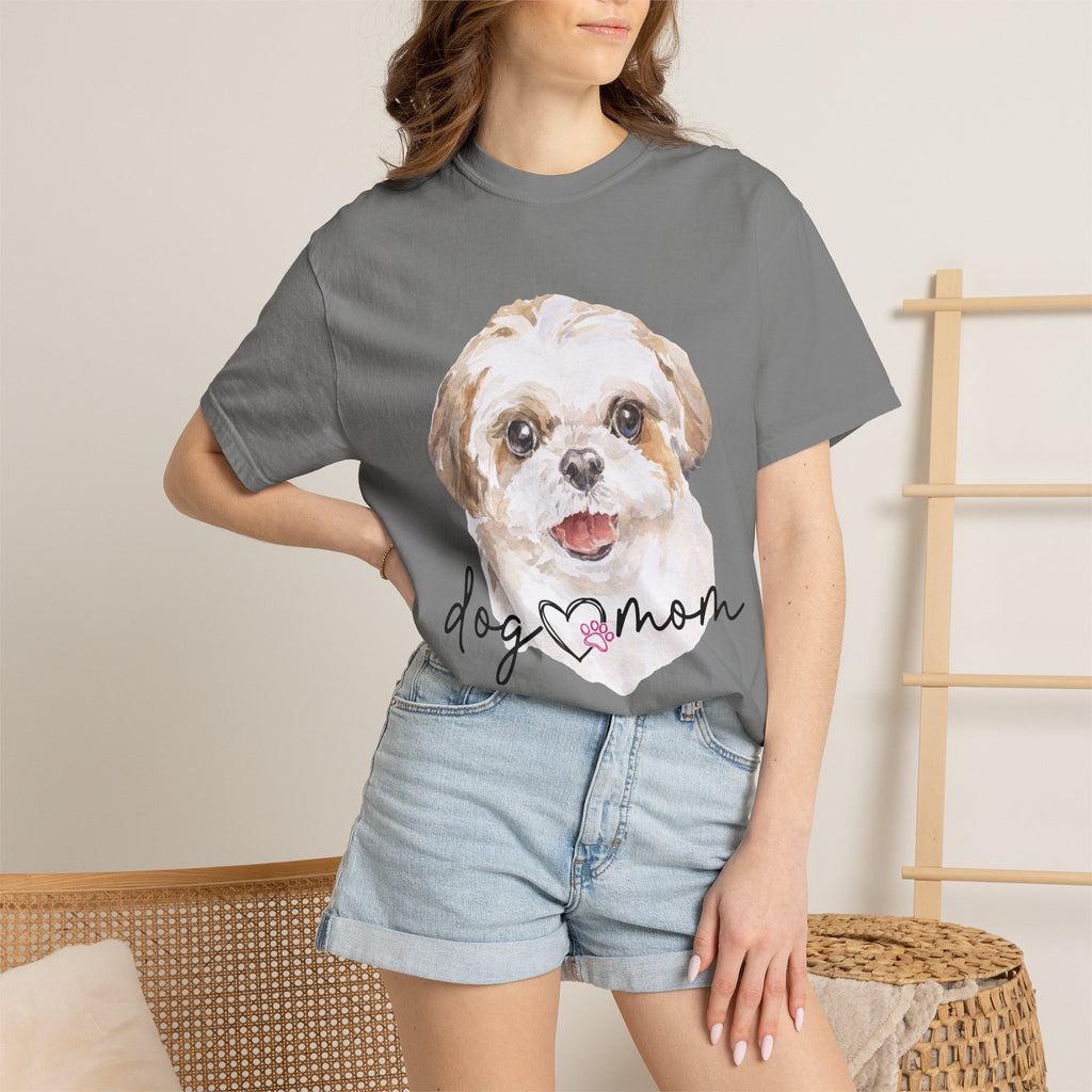 Dog Mom T-Shirt — Watercolor Puppy Graphic Tee