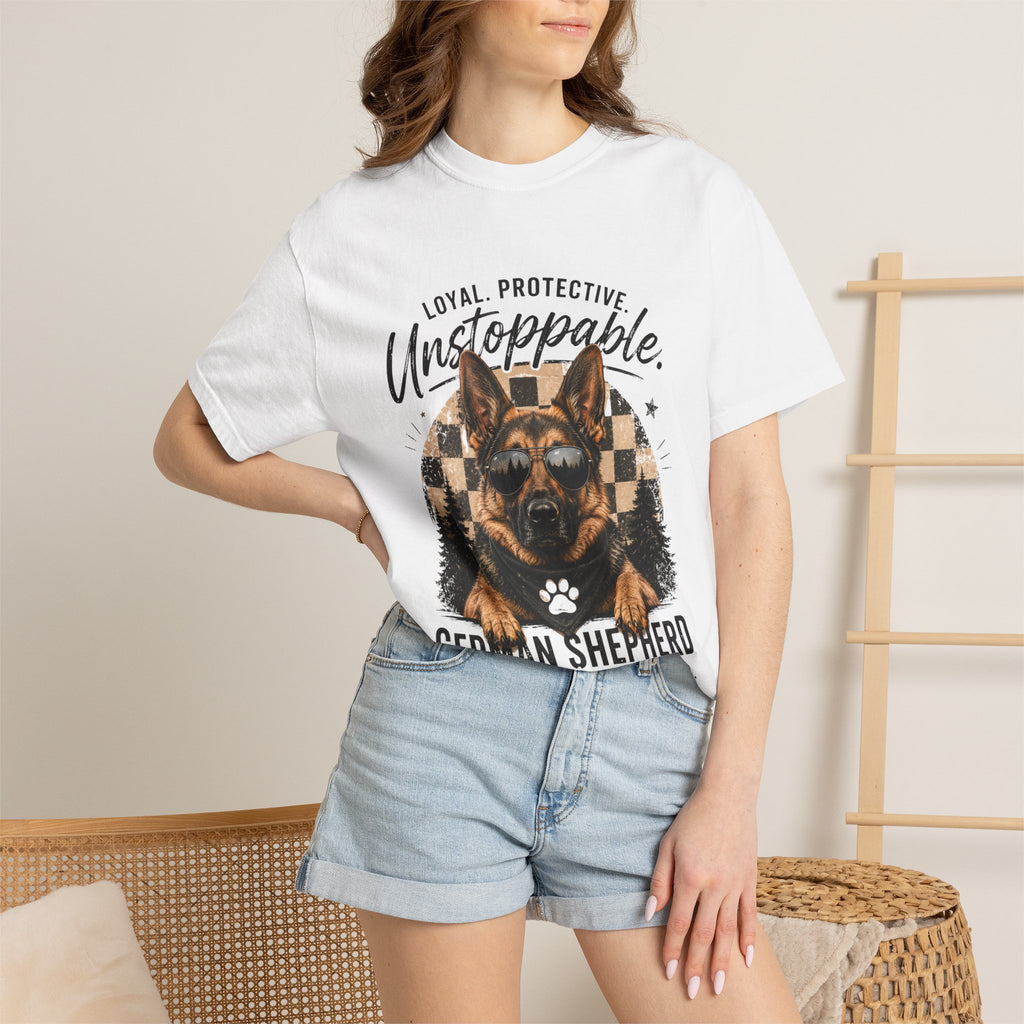 Unstoppable German Shepherd T-Shirt — Loyal, Protective Dog Lover Tee