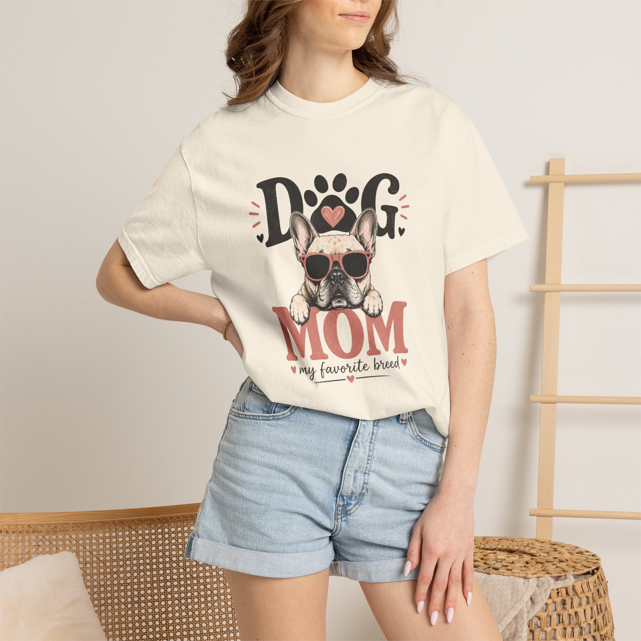 Dog Mom T-Shirt – My Favorite Breed French Bulldog Design