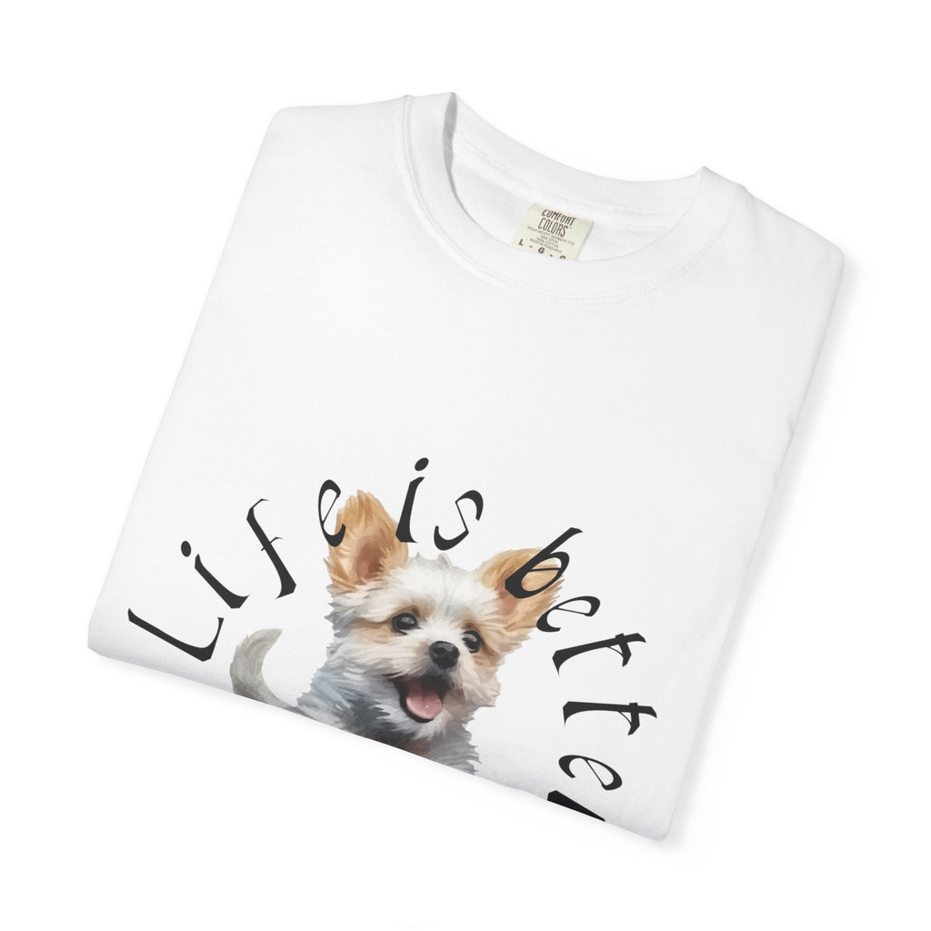 Dog Lovers T-Shirt — "Life Is Better With Dogs" Graphic Tee