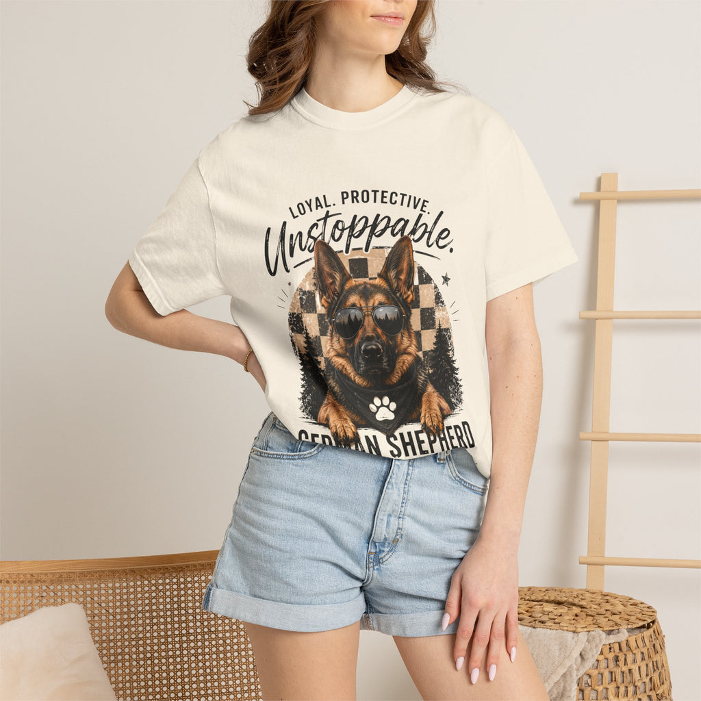Unstoppable German Shepherd T-Shirt — Loyal, Protective Dog Lover Tee