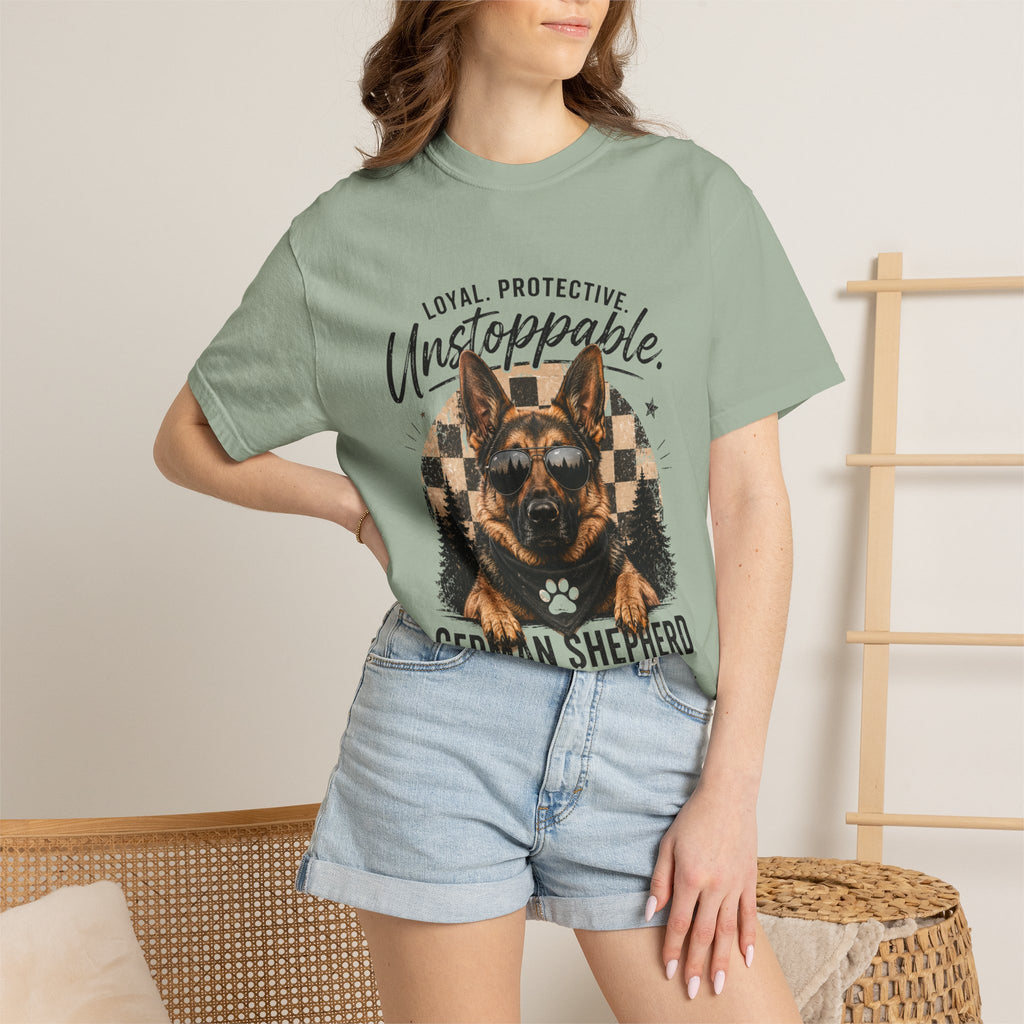 Unstoppable German Shepherd T-Shirt — Loyal, Protective Dog Lover Tee